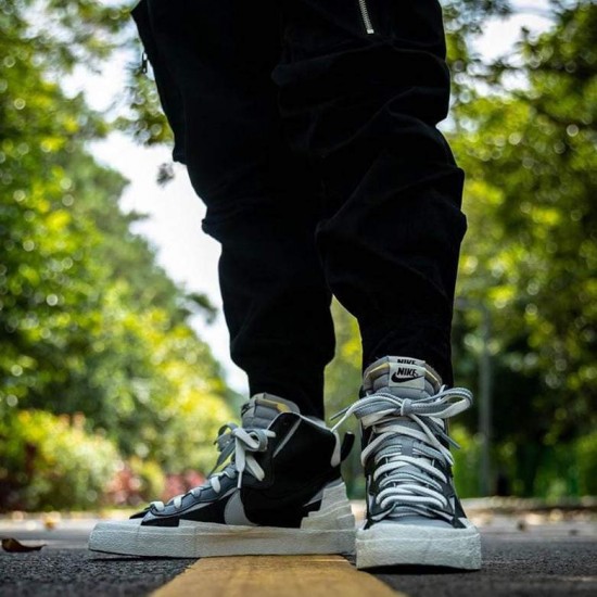 Sacai x Nike Blazer Mid 'Black Grey'